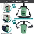 thumbnail image 4 of PetAmi Dog Treat Pouch, Large Pet Training Treat Pouch with Pocket, Dog Trainer Essentials Supply Holder with Poop Bag Dispenser, Training Bag for Kibbles Toys, 3 Ways to Wear (Green), 4 of 7