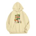 thumbnail image 3 of Christmas Hoodie Funny Christmas Tree Cute Blouse Xmas Holiday Hoodie Khaki Large, 3 of 4