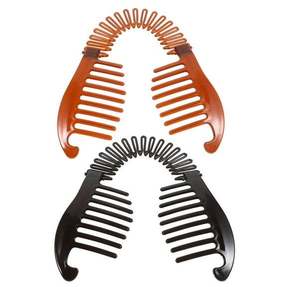 FRCOLOR 2 Pcs Holder Double Banana Clip Vertical Hair Clip Woman 14.50X3.00X1.00CM