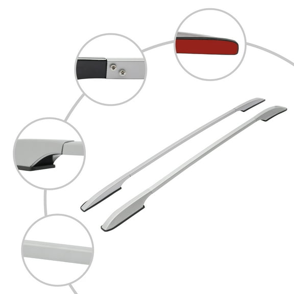 Roof Rack Side Bars for Chevy Equinox 2018-2022, Silver Aluminum Alloy Crossbars, Heavy-Duty Cargo Carrier & Off-Road Accessories