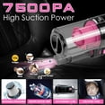 thumbnail image 2 of Kit de limpieza para coche Viewsun, 17 unidades, con aspiradora de mano, color rosa, 2 of 7