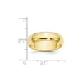thumbnail image 3 of 10KY 6mm Half Round Band Size 13 in 10k Yellow Gold, 3 of 3