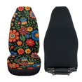 thumbnail image 4 of Uorisanigo Car Seat Covers for Front Seats Only, Universal Lovely Colorful Flowers Automotive Vehicle Seat Covers for Auto Truck Van SUV, Car Accessories for Women Men, Set of 2, 4 of 7