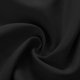thumbnail image 4 of Xiao Hua Cenefa de cortina opaca lisa para cocina/dormitorio, con bolsillo para barra, paneles cortos festoneados (132 x 45 cm, color negro), 4 of 4
