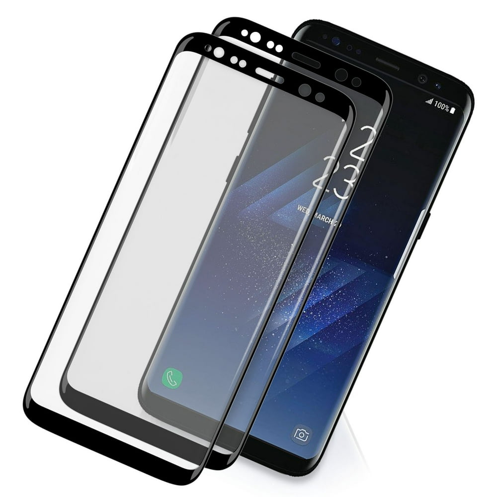 Samsung Galaxy S8 Plus Screen Protector Glass 2 Pack Full Screen Coverage Tempered Glass By 