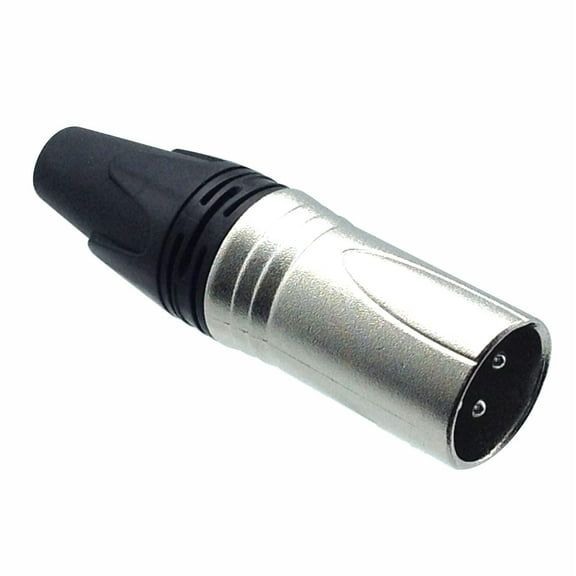 3 pin Male XLR Connector - Nickel