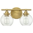 thumbnail image 2 of Carson 2-Light Bathroom Vanity Light in Warm Brass, 2 of 5