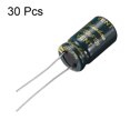 thumbnail image 2 of Capacitor electrolítico radial de aluminio 2200uF 10V Vida 10 x 17 mm 30pcs, 2 of 3