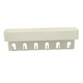 thumbnail image 1 of Cesta de ducha con 6 ganchos, organizador de baño para colgar toallas y cepillos. Blanco, 1 of 9