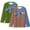 Dinosaur Brown Green, variant on 13-14 Years Boys Shirts Long Sleeve Shark Crew Neck T-Shirts Casual Loose Brown Green Tops Kids Winter Layering Tees