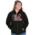 thumbnail image 4 of Breast Cancer Have Hope Pink Ribbon Zip Hoodie Sweatshirt Women Brisco Brands L, 4 of 6
