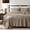Dark Beige-Queen(90"x90"), variant on Olive Green Queen(90"x90") Cross Stripe Lightweight Soft All Season Bedspread Coverlet