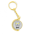 thumbnail image 1 of gran negro lindo patron de chat anillo de oro de metal llavero llavero, 1 of 3