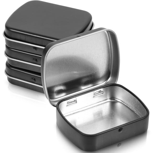Cajas de muestras de 10 piezas de muestra Contenedor de hierro Candy Organizador de crema portátil Pequeña caja de hojalata