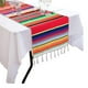 thumbnail image 2 of 4 Pack de 14 Por 84 Pulgadas de Mesa Mexicana 14 x 84 Pulgadas de Fiesta Mexicana Decoraciones de la Boda Franja de Algodón Serape Manta Mesa Corredor (Rojo, 2 of 6