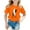 Orange, variant on Lisbinx Children T Shirts for Girls Loose Fit Graphic T Shirts Crew Neck Short Sleeve Tops for Teen Girls