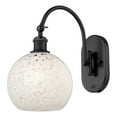 thumbnail image 7 of 518-1W-AC-G1216-8WM Innovations Lighting White Mouchette - 1 Light Arm Swivels Side to Side Wall Sconce In Modern Style-13.5 Inches Tall and 8 Inches, 7 of 7