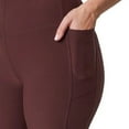 thumbnail image 3 of Mondetta Women's Moisture Wicking High Waist Active Legging Pant with Pockets and Mesh Detail (US, Alpha, X-Large, Regular, Regular, Red), 3 of 4