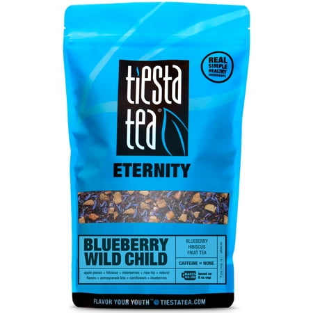 Loose 1 Lb - Tiesta Tea Eternity, Blueberry Wild Child, Loose Leaf Herbal Tea Blend, Caffeine Free, 1 Lb Bulk Bag