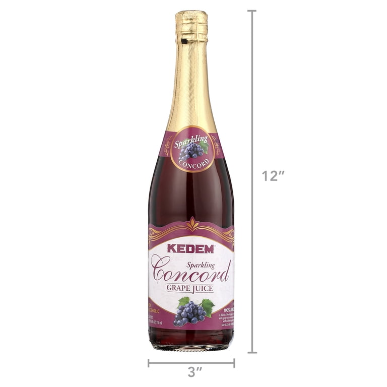 Kedem Concord Sparkling Grape Juice, 25.4 fl oz, 3 Pack photo 7