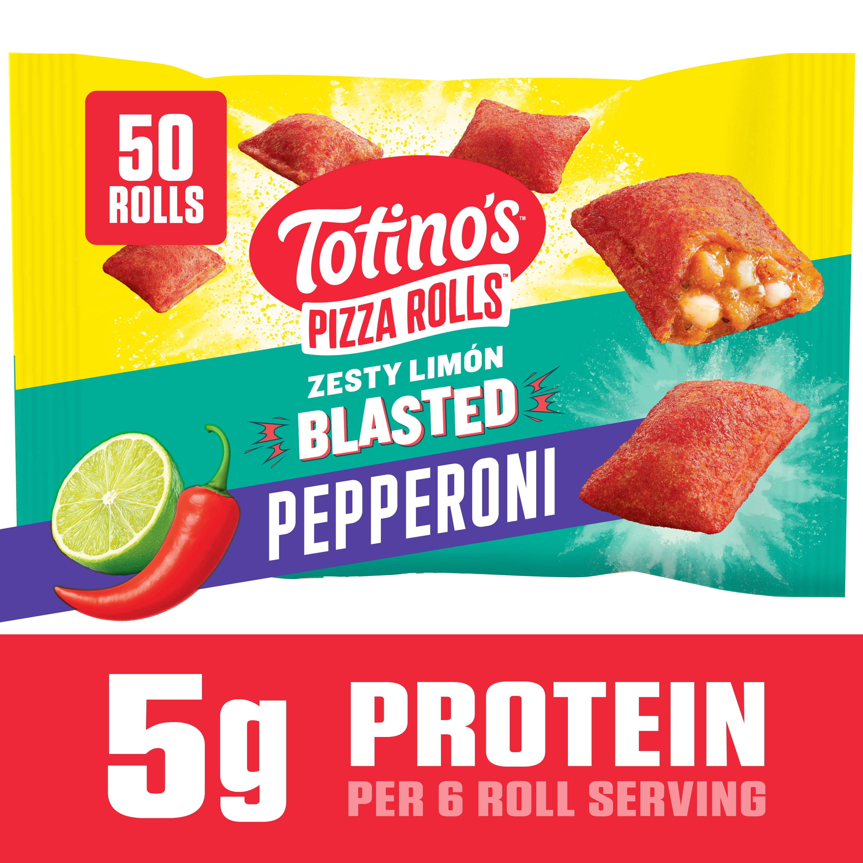 Totino's Orange Chicken Flavored Pizza Rolls NXTLVL Frozen Snacks