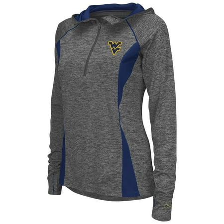 West Virginia Mountaineers Brass - Womens West Virginia Mountaineers Quarter Zip Wind Shirt