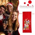 thumbnail image 4 of DIY Forma especial Taladro Pintura de diamante Kit de cubiertas de botellas de vino de Navidad Mosaico Diamantes de imitación Bolsas de champán Adorno artístico Artesanía para decoración de mesa navid, 4 of 5