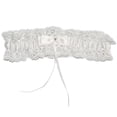 thumbnail image 3 of Ohufall White Garters For Bride 2 Pieces, Wedding Garter For Bride Elasticity Lace Garter, Wedding Garter Set For Bride, 3 of 4