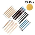 thumbnail image 3 of KAKOWELY pottery tools set 24pcs of One Set Multifunction Pottery Tools Silicone Pens Indentation Pens Practical Ceramics Craft Carving Trimming Tool (Sky-blue), 3 of 4