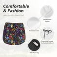 thumbnail image 6 of Haiem Flowers And Birds Women's 2 in 1 Running Shorts - Lightweight Athletic Workout Gym Yoga Breathable Sports Shorts Liner with Phone Pockets-XX-Large, 6 of 9