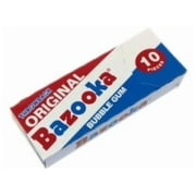 Bazooka Original & Blue Razz Bubble Gum, 10 pieces