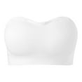 thumbnail image 6 of Ediodpoh Women's Comfortable and Bra Wrapped Chest Strapless Non Wrapped Bra Womens Bras White M, 6 of 8