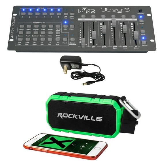 Chauvet DJ Obey 6 Universal 6 Channel DMX MIDI FX Controller+Bluetooth Speaker