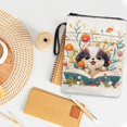 thumbnail image 3 of HELLHERO Puppy In Flowers Notebook Wraps for Books Lovers, 11.42 x 8.66 Inch Book Carrying Case with Zipper, Paperbacks Puppy In Flowers for Teachers, 3 of 8