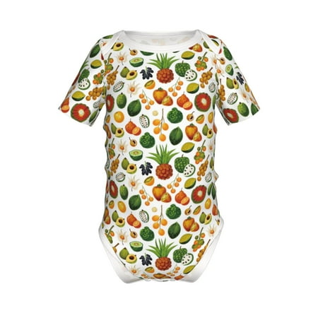 

Coaee Lemon Fruits Vegetables for Soft Baby Short-Sleeve Bodysuit Baby Climbing Clothes Baby Girls Boys Bodysuit Romper-6 Months