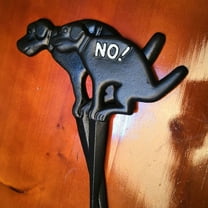 COSMOBETTY 1Pack Yard Sign Dog Shaped for Garden and Lawn Ornaments 10.6x7.9x0.3in