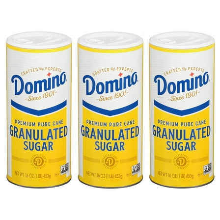 DominoÂ® Granulated Sugar, 16 oz DominoÂ® Sugar Canisters (Pack of 3)