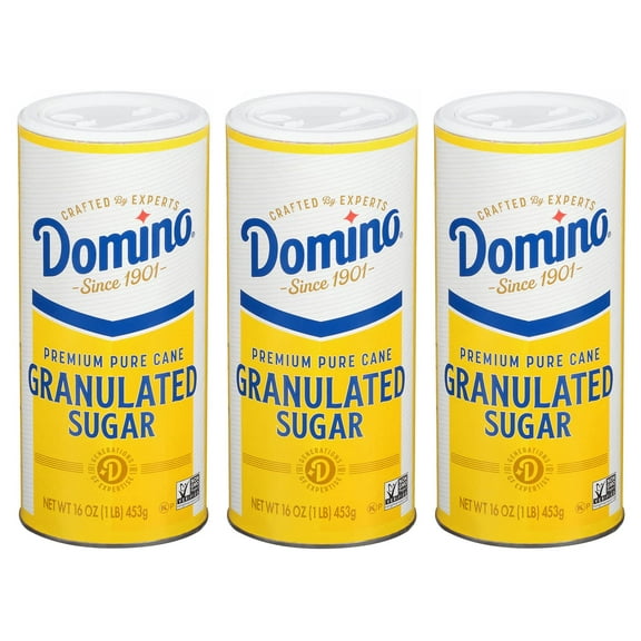 DominoÂ® Granulated Sugar, 16 oz DominoÂ® Sugar Canisters (Pack of 3)