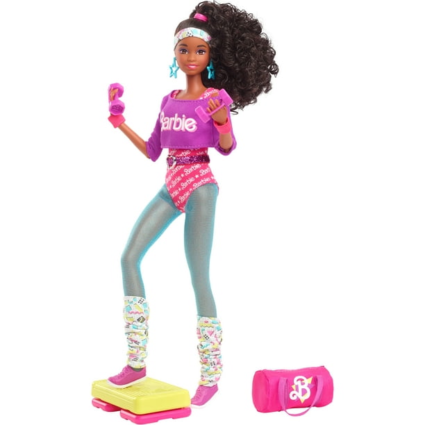 Barbie Rewind 80s Edition Workin' Out Doll ( Brunette) with Fashion  & Accessories 