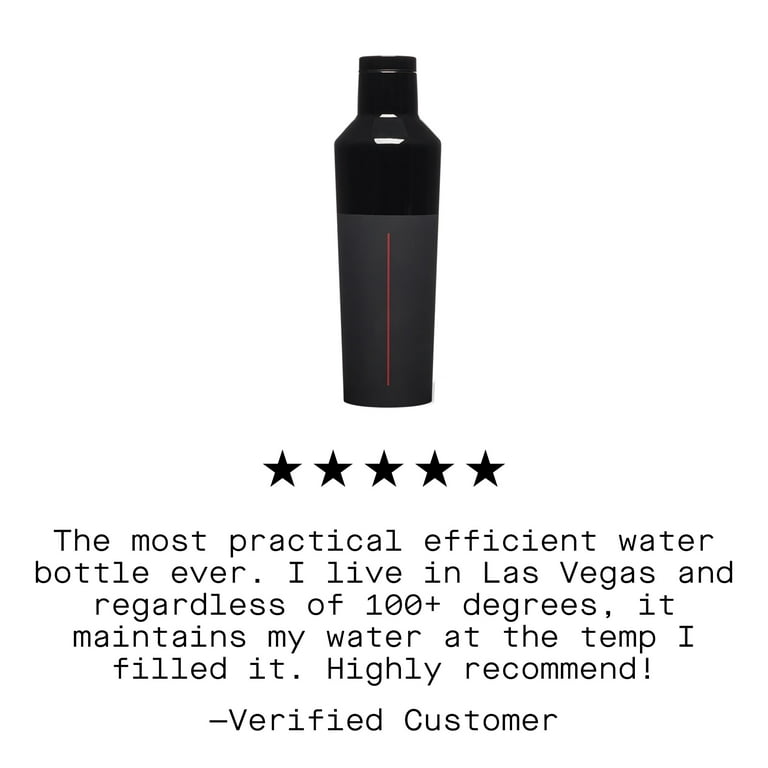 Black Las Vegas Souvenir Waterbottle- Metal