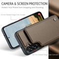 thumbnail image 5 of CaseMe Leather for Samsung Galaxy A17 Case with Card Holder, Wallet Case for Women Men with RFID Blocking, Durable Leather Kickstand Magnetic Clasp Shockproof Phone Case for Samsung Galaxy A17,Brown, 5 of 10