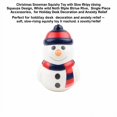 thumbnail image 3 of Christmas Snowman Squishy Toy with Slow Rising Squeeze Design, Single Piece, White with Red and Navy Blue Striped Accessories, for Holiday Desk Decoration and Relaxation Relief, 3 of 3