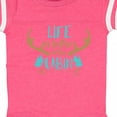 thumbnail image 4 of Inktastic Life is Better at the Cabin, Deer Antlers, Camping Boys or Girls Baby Bodysuit, 4 of 5