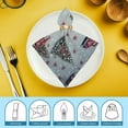 thumbnail image 6 of PHYHOO Christmas Red Trucks Holly Floral Cloth Napkins, Soft; Comfortable Polyester Dinner Napkins for Family, House, Restaurant, Weddings, Parties, 6 of 7