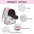 thumbnail image 4 of Vibrant Sunflower Floral Design Backpack with Laptop Sleeve, Spacious College Bookbag for School and Work, Durable Nylon Backpack for Everyday Use, Great Gift Idea, 4 of 5
