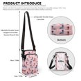 thumbnail image 6 of HELLHERO Heart-Shaped Dachshund Pattern Crossbody Sling Bags 2 Zippers Polyester Adult 4.33x1.97x7.09 for Outdoor Daily Use, 6 of 7