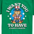 thumbnail image 3 of Garfield - Want You To Have A Happy Fourth - Toddler & Youth Short Sleeve Graphic T-Shirt, 3 of 5
