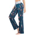 thumbnail image 3 of Medium Women's Comfy Casual Pajama Pants Stretch Fabric Suitable for Yoga Pants Hippie Pants，The Best Holiday Gifts for Women A Large Flock Of Flamingos, 3 of 7