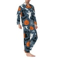 thumbnail image 2 of Disketp Halloween Mens Pajama Set, Soft Warm Long Sleeve Sleepwear, Cozy Button-Down Pjs for Men-X-Large, 2 of 7