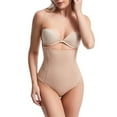thumbnail image 2 of Sopiago Lifting Shapewear Women Shapewear Tummy Control Bodysuit Seamless Waist Body Suit Thong or Brief Beige,L, 2 of 6